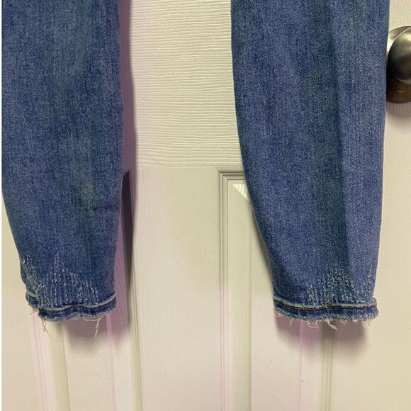 Judy Blue Jeans Women's Sz 27 Blue Boyfriend Fit Distressed Ripped Denim - Picture 8 of 13